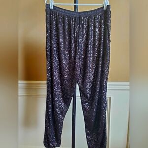 Eloquii Sequin jogger pants